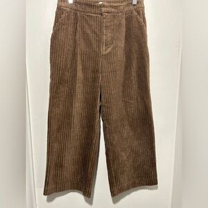 Oak + Fort corduroy  wide leg pants size 4